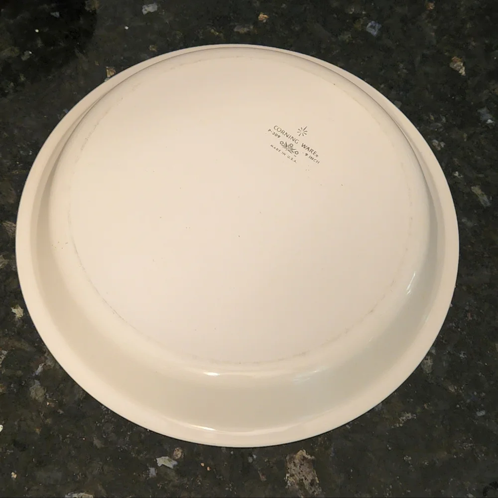 Corningware P-21 Roaster Blue Cornflower Roasting Pan & 9in Pie Pan